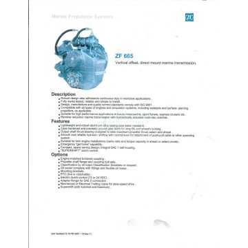 Used ZF 665 Marine Transmission Sale