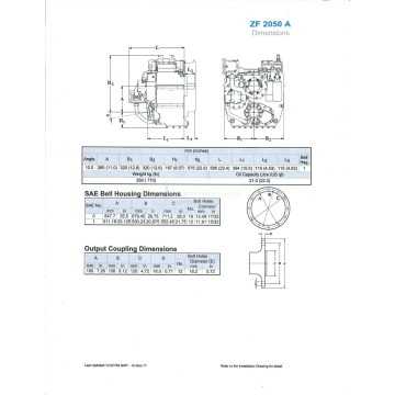 New ZF 2050-A Marine Transmission For Sale