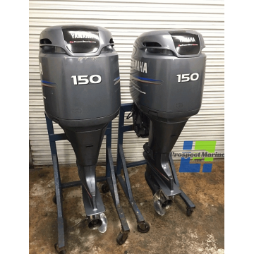 Pair Yamaha Z150TXRD 2-Stroke Outboard Motor
