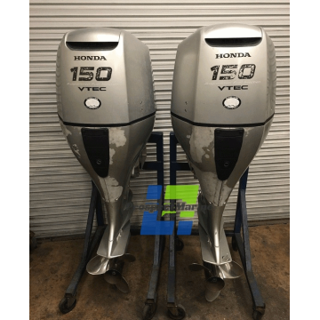 Pair Honda BF150 4-Stroke Outboard Motor