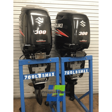 Pair 2015 Suzuki 300 HP 4-Stroke Outboards Motor Used