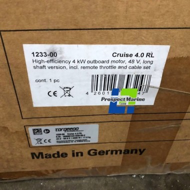 Torqeedo Cruise 4.0R L Electric Outboard Motor 1233-00 For Sale