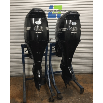 Pair Suzuki 140 HP 4-Stroke Outboard Motor