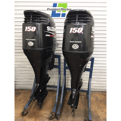 Pair Suzuki 150 HP 4-Stroke Outboard Motor