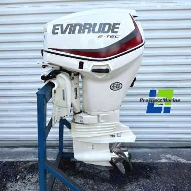 Used 2016 Evinrude E60DSL 2-Stroke 60 HP Outboard Motor Great Condition