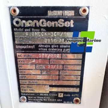 Selling Cummins Onan 4.0 MCCK - 3CR 1/H Marine Generator Set For sale with Warranty