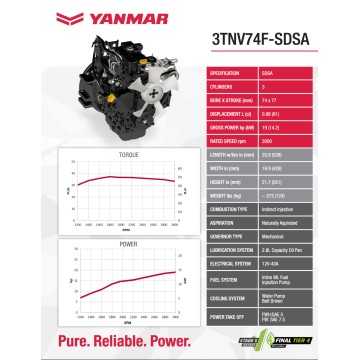 Yanmar 3TNV74F-SDSA Diesel Engine Sale