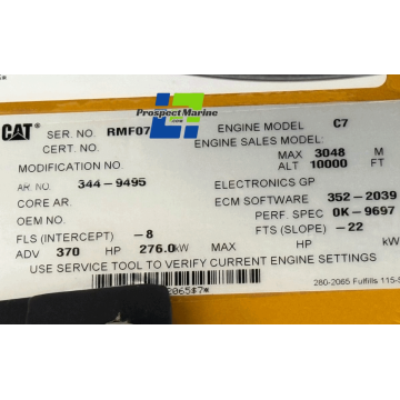 Selling Caterpillar C7 370HP Diesel Engine For Sale with Warranty